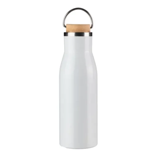Gift Campaign Bottiglia in acciaio inox riciclato con tappo in bambù 500ml> Borracce Di Metallo