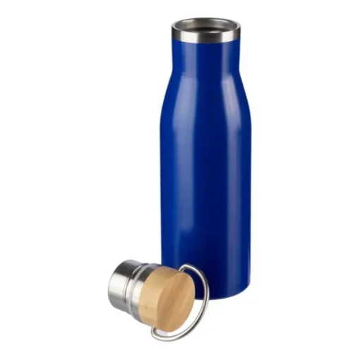 Gift Campaign Bottiglia in acciaio inox riciclato con tappo in bambù 500ml> Borracce Di Metallo