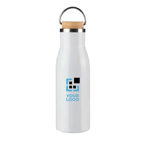 Gift Campaign Bottiglia in acciaio inox riciclato con tappo in bambù 500ml> Borracce Di Metallo