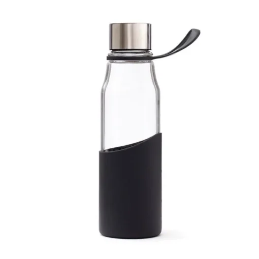 Gift Campaign Bottiglia in vetro borosilicato con custodia 550ml Crystal Sporty Strap> Borracce In Vetro