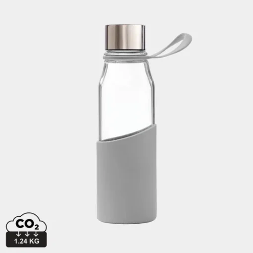 Gift Campaign Bottiglia in vetro borosilicato con custodia 550ml Crystal Sporty Strap> Borracce In Vetro