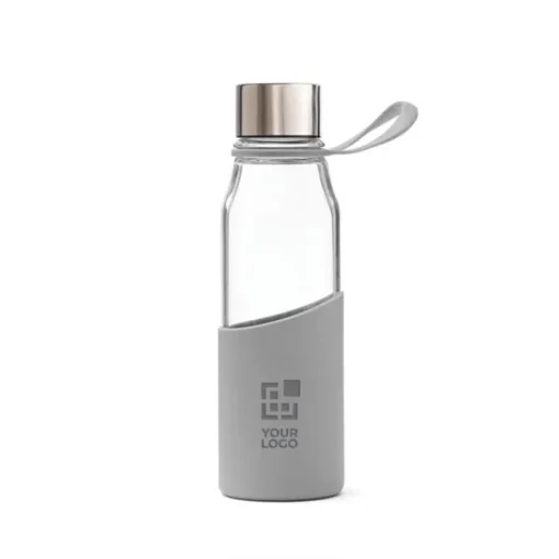 Gift Campaign Bottiglia in vetro borosilicato con custodia 550ml Crystal Sporty Strap> Borracce In Vetro
