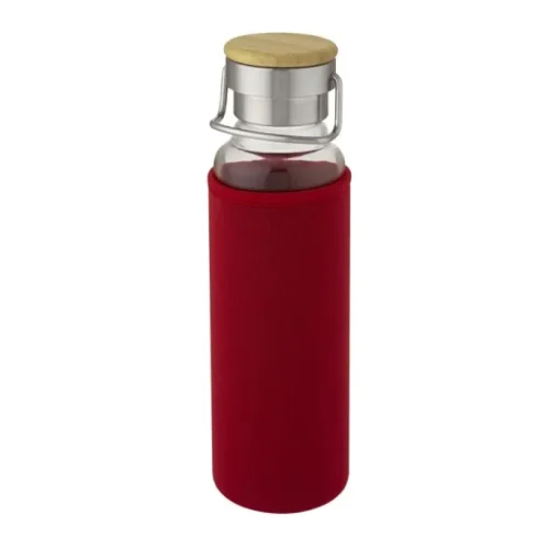 Gift Campaign Bottiglia in vetro borosilicato con custodia 660ml Crystal Clip> Borracce In Vetro