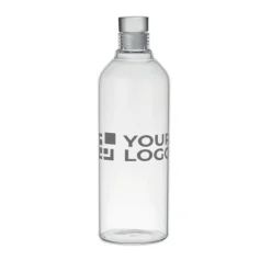 Gift Campaign Bottiglia in vetro borosilicato con logo antigoccia 1L Glass Fridge></noscript> Borracce In Vetro