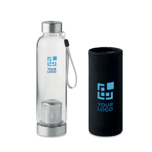 Gift Campaign Bottiglia in vetro con infusore e custodia 500ml TeaBreak> Borracce In Vetro