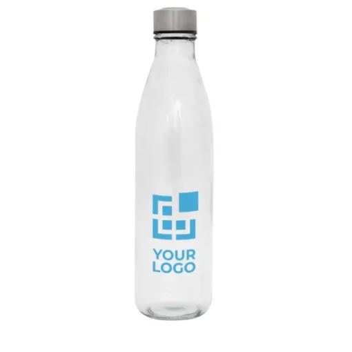 Gift Campaign Bottiglia in vetro con logo e tappo in acciaio 1L H2O> Borracce In Vetro