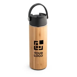 Gift Campaign Bottiglia termica personalizzata in acciaio e bambù da 440ml Bamboo> Borracce Termiche|Borracce Di Metallo