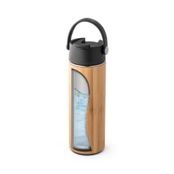 Gift Campaign Bottiglia termica personalizzata in acciaio e bambù da 440ml Bamboo></noscript> Borracce Termiche|Borracce Di Metallo