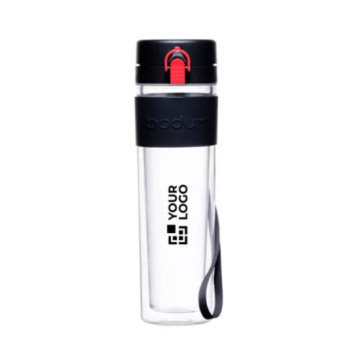 Gift Campaign Bottiglia trasparente a doppia parete in tritan antifuga 450ml Bistro> Borracce In Plastica