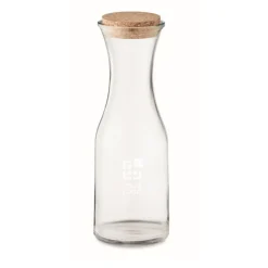 Gift Campaign Bottiglie in vetro con logo e tappo in sughero 1L Crystal Corkcap> Borracce In Vetro