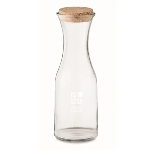 Gift Campaign Bottiglie in vetro con logo e tappo in sughero 1L Crystal Corkcap> Borracce In Vetro