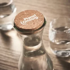 Gift Campaign Bottiglie in vetro con logo e tappo in sughero 1L Crystal Corkcap></noscript> Borracce In Vetro