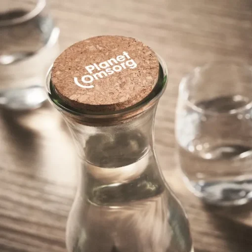 Gift Campaign Bottiglie in vetro con logo e tappo in sughero 1L Crystal Corkcap> Borracce In Vetro