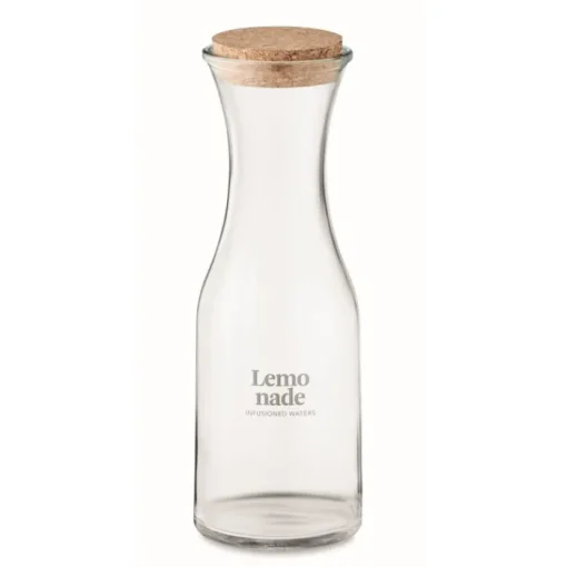 Gift Campaign Bottiglie in vetro con logo e tappo in sughero 1L Crystal Corkcap> Borracce In Vetro