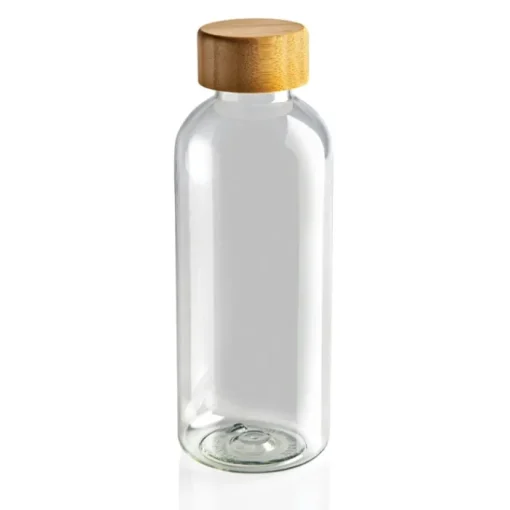 Gift Campaign Bottiglietta in RPET con tappo in bambù 660ml Evolution Recycled> Borracce In Plastica