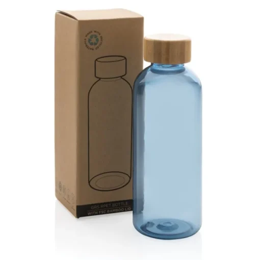 Gift Campaign Bottiglietta in RPET con tappo in bambù 660ml Evolution Recycled> Borracce In Plastica