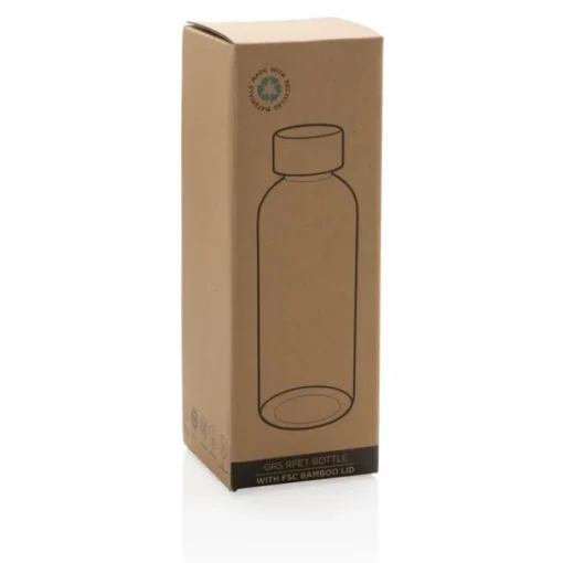 Gift Campaign Bottiglietta in RPET con tappo in bambù 660ml Evolution Recycled> Borracce In Plastica