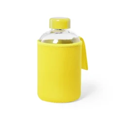 Gift Campaign Bottiglietta in vetro con logo con custodia 600ml Softshell></noscript> Borracce In Vetro