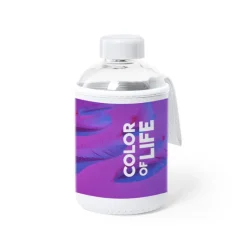Gift Campaign Bottiglietta in vetro con logo con custodia 600ml Softshell></noscript> Borracce In Vetro