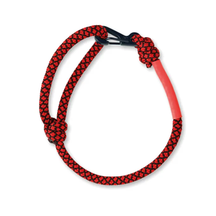 Gift Campaign Braccialetti bicolore promozionali con moschetone di metallo Cord Clip> Braccialetti Pubblicitari