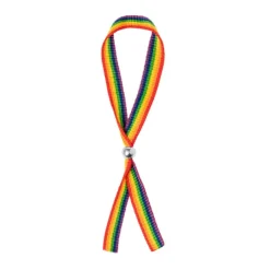 Gift Campaign Braccialetto arcobaleno in poliestere con chiusura regolabile a sfera> Braccialetti Pubblicitari