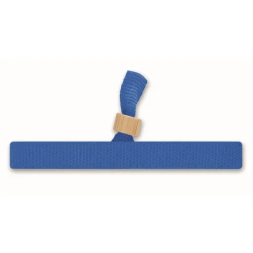 Gift Campaign Braccialetto in poliestere 300D RPET con chiusura in bambù Entry> Braccialetti Pubblicitari