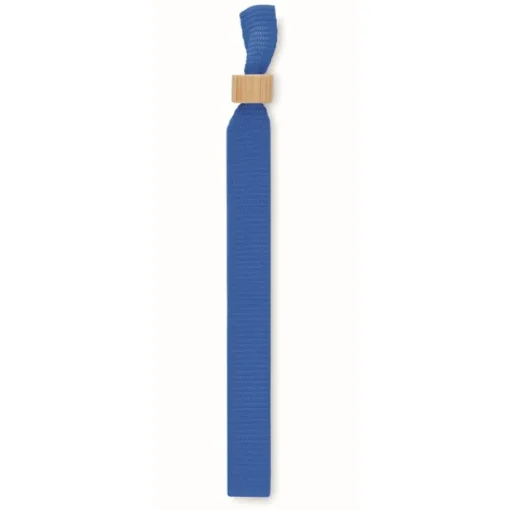 Gift Campaign Braccialetto in poliestere 300D RPET con chiusura in bambù Entry> Braccialetti Pubblicitari