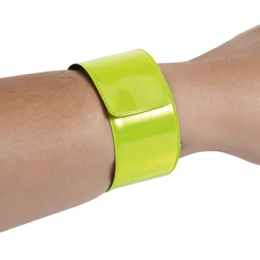 Gift Campaign Braccialetto riflettente pieghevole promozionale in PVC VisiPulse> Gadget Per Bicicletta