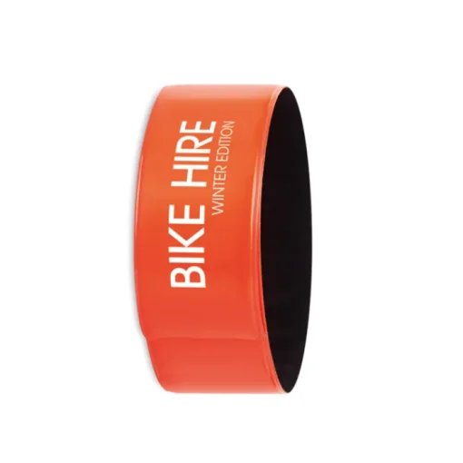 Gift Campaign Braccialetto riflettente pieghevole promozionale in PVC VisiPulse> Gadget Per Bicicletta