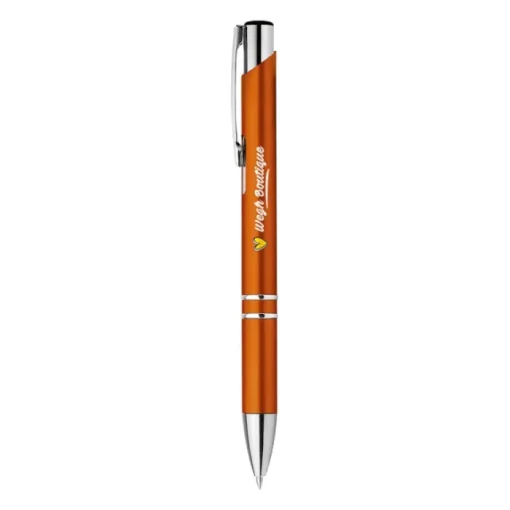 Gift Campaign Brillanti penne aziendali inchiostro blu Aster Budget> Penne Di Plastica