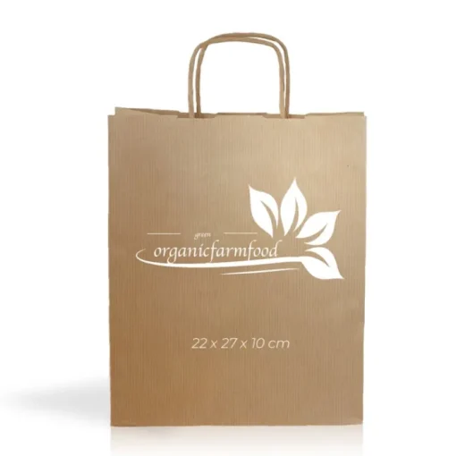 Gift Campaign Busta classica in carta kraft con manici corti e grammatura da 90 g/m2> Buste Di Carta