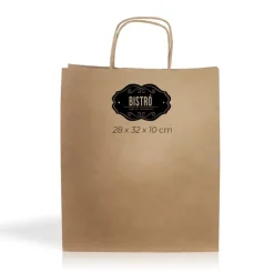 Gift Campaign Busta con soffietto laterale in resistente carta kraft da 90 g/m2> Buste Di Carta