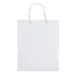 Gift Campaign Busta di carta laminata da 200g/m2 colorata con manici in corda> Buste Di Carta