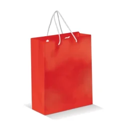 Gift Campaign Busta di carta laminata da 200g/m2 colorata con manici in corda><noscript><img width=