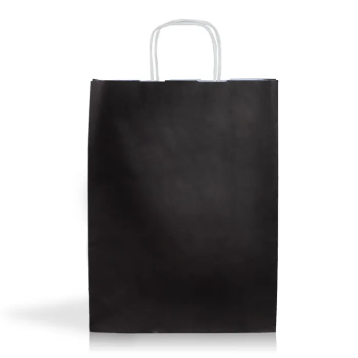 Gift Campaign Busta di vari colori con manici corti in carta kraft da 90 g/m2> Buste Di Carta