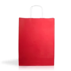 Gift Campaign Busta di vari colori con manici corti in carta kraft da 90 g/m2> Buste Di Carta