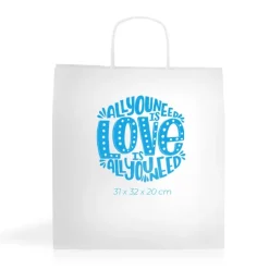 Gift Campaign Busta ecologica con logo ideale per regali in carta kraft da 115 g/m2></noscript> Buste Di Carta