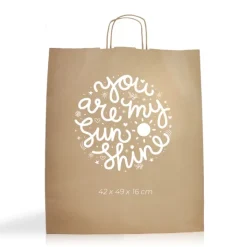 Gift Campaign Busta grande ecologica per fare la spesa in carta kraft da 100 g/m2></noscript> Buste Di Carta