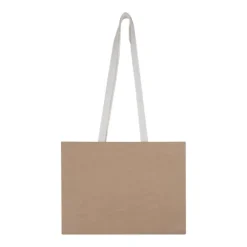 Gift Campaign Busta orizzontale di carta kraft FSC 150g/m2 e manici lunghi in cotone> Buste Di Carta