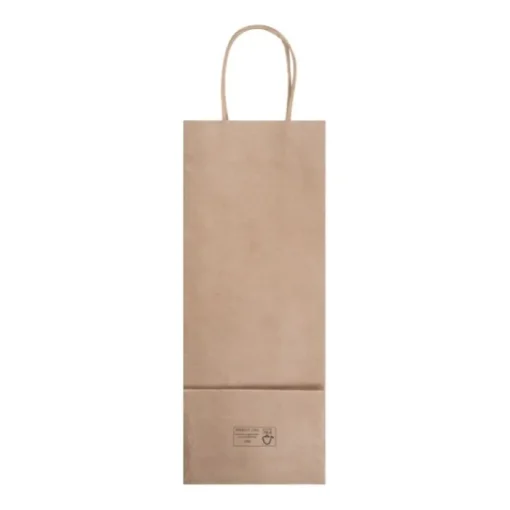 Gift Campaign Busta per bottiglia di carta kraft da 120 g/m2 con certificazione FSC> Buste Di Carta
