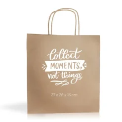 Gift Campaign Busta per la spesa personalizzata con soffietto in carta kraft 100g/m2> Buste Di Carta