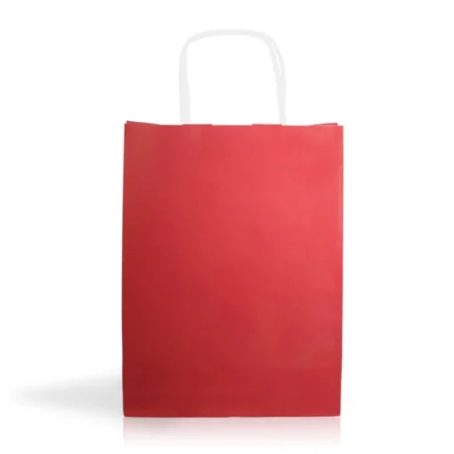 Gift Campaign Busta piccola di vari colori con manici corti in carta kraft da 90g/m2> Buste Di Carta
