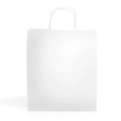 Gift Campaign Busta regalo ecologica con manici corti in carta kraft da 90 g/m2> Buste Di Carta