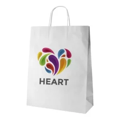 Gift Campaign Buste carta bianche da personalizzare manici ritorti Eco Mall Large> Buste Di Carta