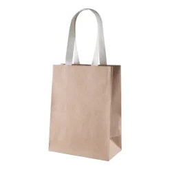 Gift Campaign Buste di carta kraft FSC con logo da 150 gr/m2 con manici in cotone> Buste Di Carta