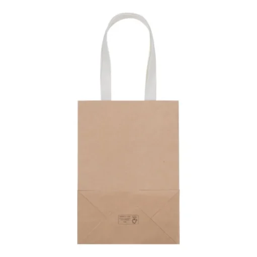 Gift Campaign Buste di carta kraft FSC con logo da 150 gr/m2 con manici in cotone> Buste Di Carta