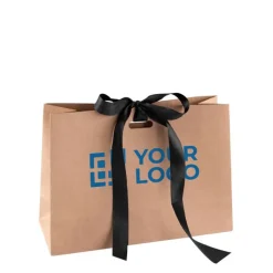 Gift Campaign Buste di carta personalizzate con nastro 280 g/m2 Regalo Ribbon> Gadget Natalizi|Buste Di Carta