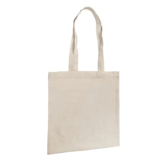 Gift Campaign Buste di stoffa per fiere con manici lunghi da 100 g/m² Eco Long> Borse Per La Spesa|Borse Di Tela Personalizzate