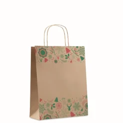 Gift Campaign Buste natalizie di carta kraft con logo aziendale Surprise Medium> Gadget Natalizi