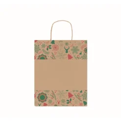 Gift Campaign Buste natalizie di carta kraft con logo aziendale Surprise Medium> Gadget Natalizi